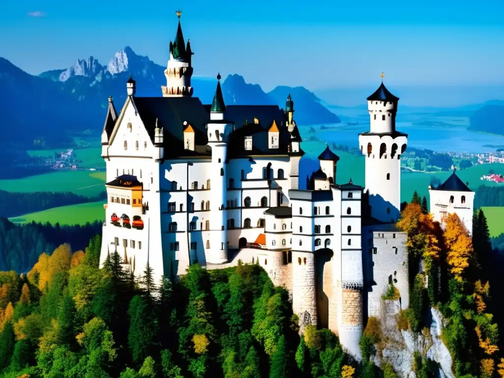 Castillo Neuschwanstein en Baviera, Alemania - Propiedades de la realeza