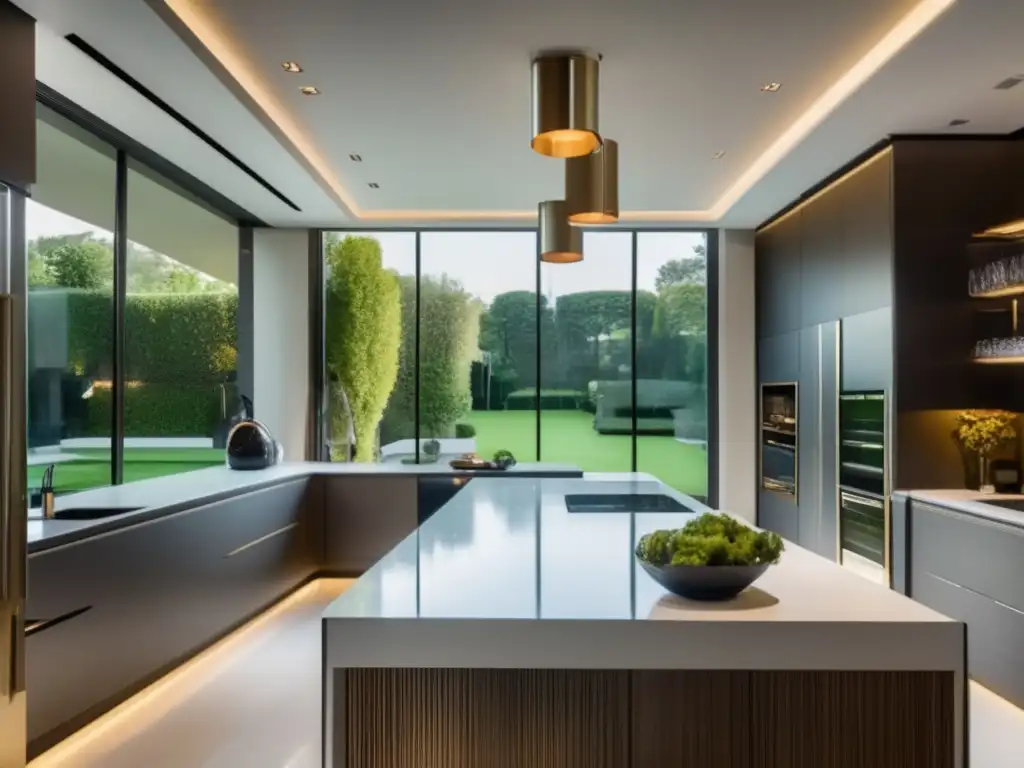 Diseño de cocina de lujo en mansión: Opulencia, sofisticación y armonía