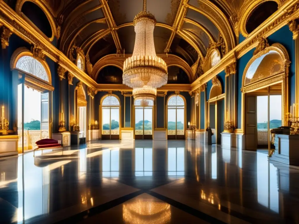 Vista impresionante de la opulencia del Palacio de Versalles con evolución del diseño de las suites principales