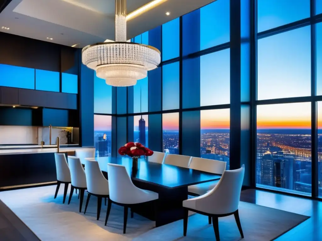 Penthouse de lujo con vistas panorámicas a la ciudad y diseño impecable - Agentes Inmobiliarios de Lujo