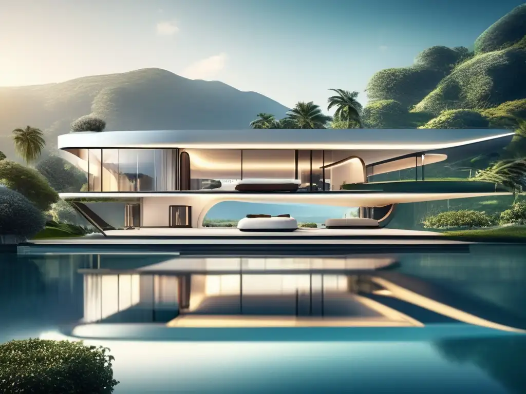 Redefiniendo el lujo: Bibliotecas y oficinas en villas futuristas con vistas impresionantes