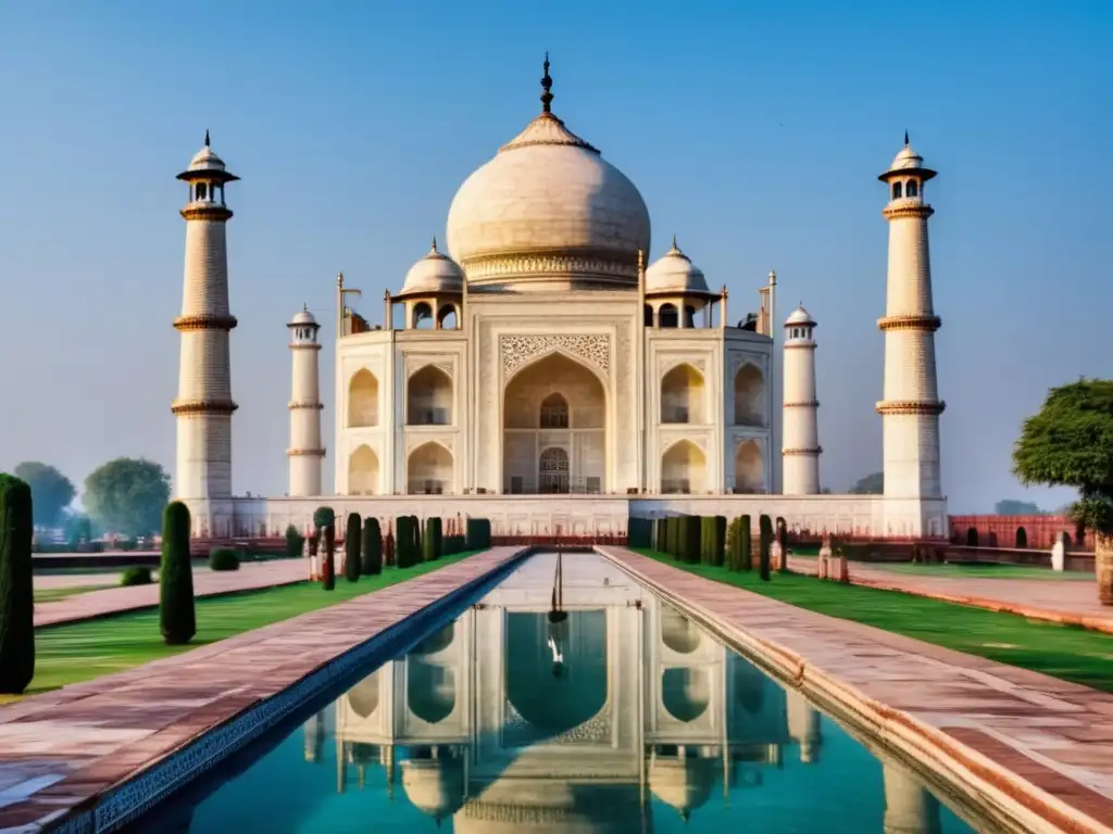 Las Joyas Arquitectónicas del Renacimiento: Un Recorrido Visual - Taj Mahal, Agra, India