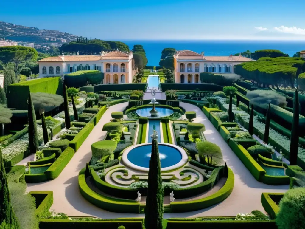 Jardín de lujo en Villa Ephrussi de Rothschild: crea tu propio oasis de elegancia