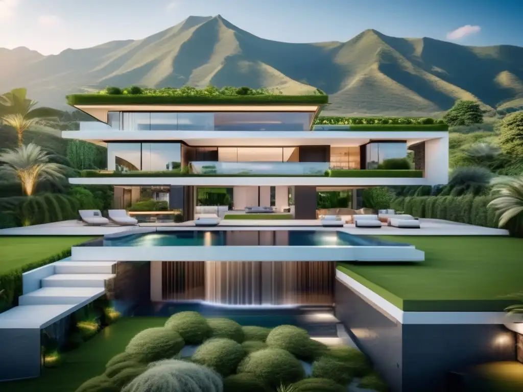 Arquitectura moderna en mansiones de lujo rodeadas de naturaleza y vistas impresionantes