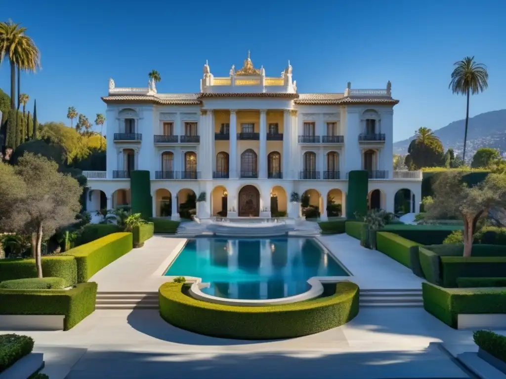 Palacete de Bel Air en Los Angeles - Historia y lujo en palacetes históricos con garajes de lujo