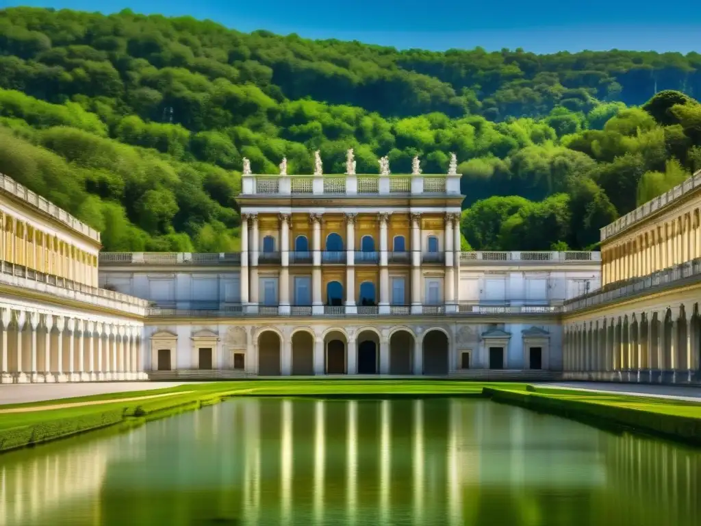 Imagen de la impresionante mansión de Caserta, una de las mansiones más espectaculares en Italia