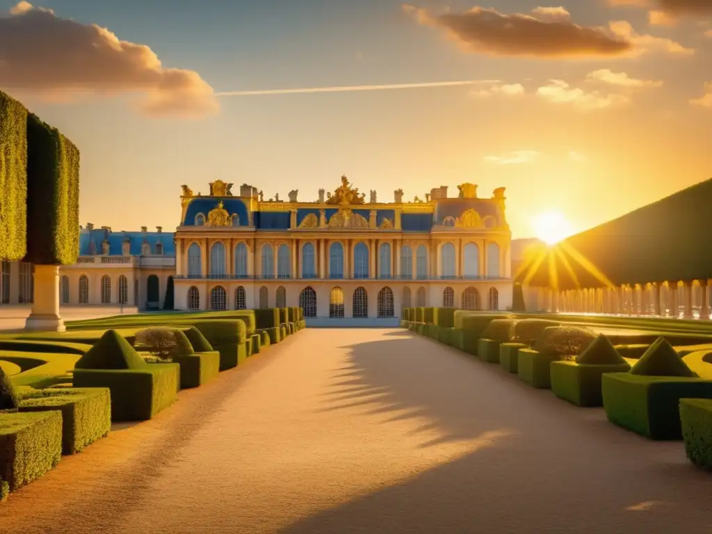 Imagen de uno de los palacios más suntuosos del mundo: el Palacio de Versalles en Francia