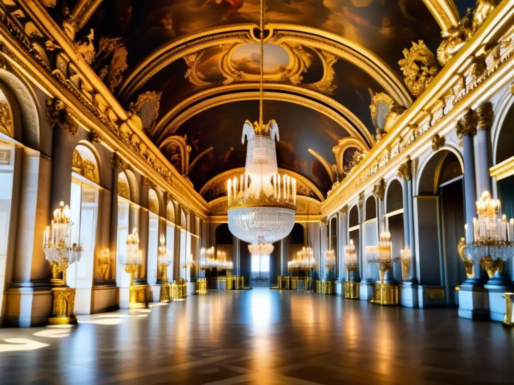 Interior opulento del Palacio de Versalles en Francia: Las Mansiones con las Salas Más Lujosas del Mundo