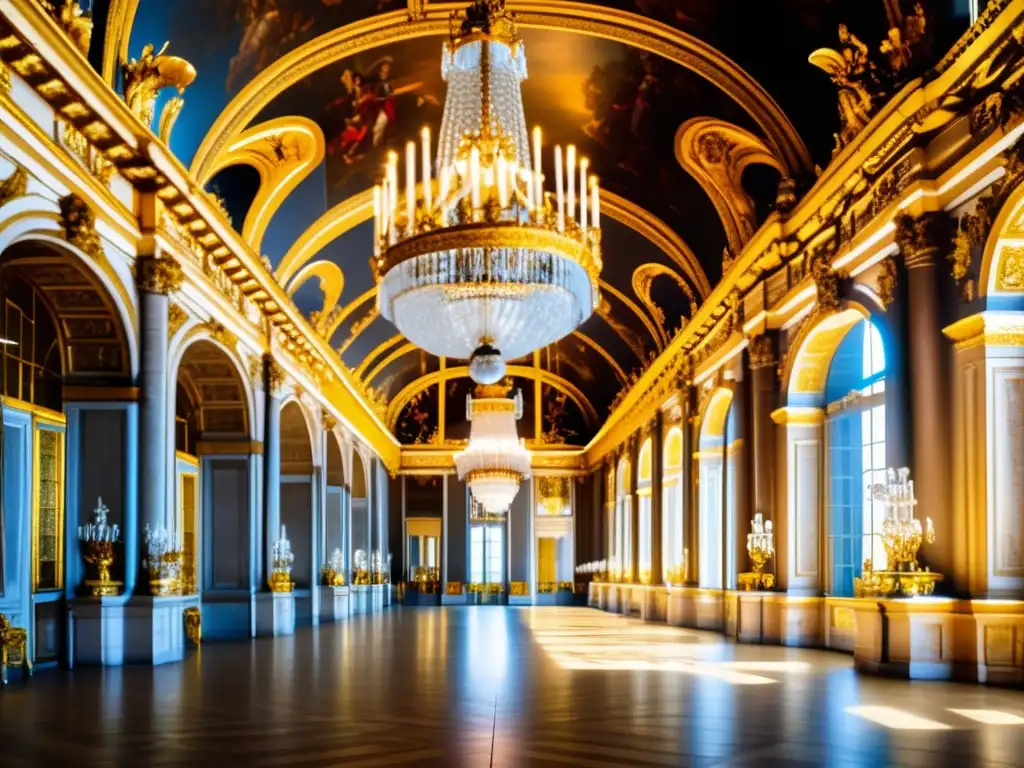 Vista aérea impresionante del majestuoso Palacio de Versailles, uno de los palacios más suntuosos del mundo