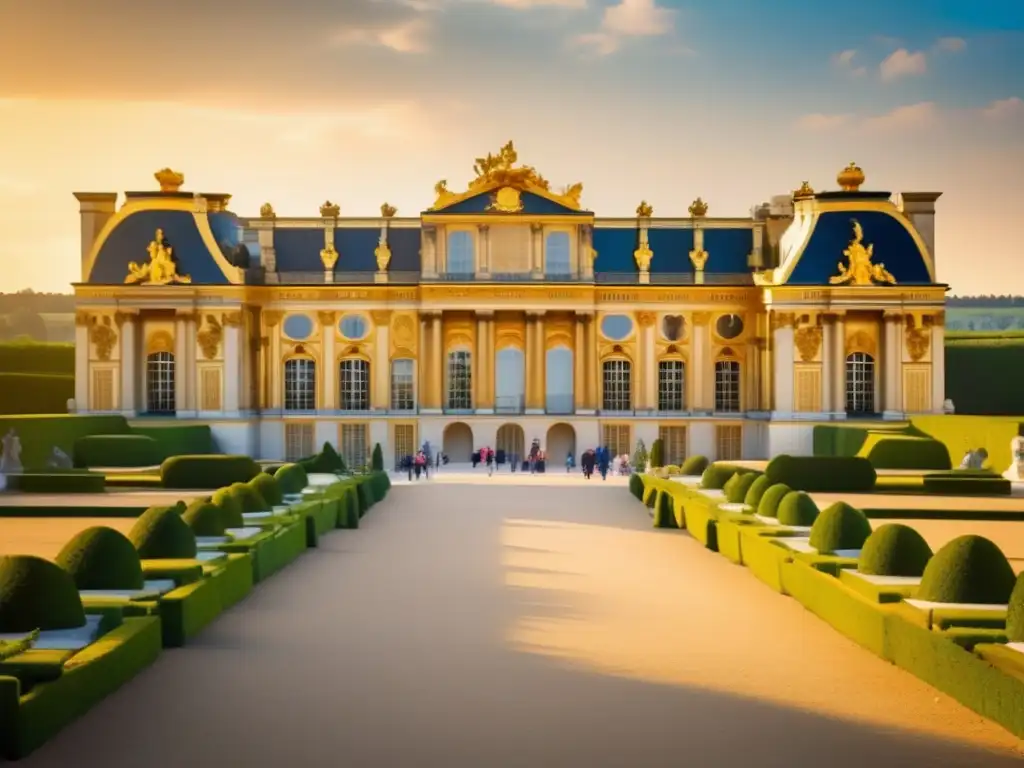 Impresionante imagen de Versalles, famoso palacio histórico en Francia