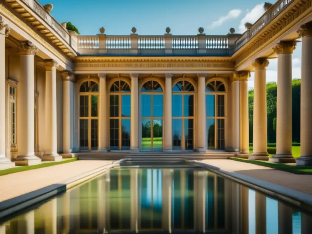 El Petit Trianon en Versalles, Francia: Propiedades de arquitectura neoclásica