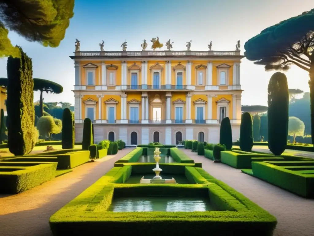 Villa Doria Pamphilj en Italia, villa barroca con vistas panorámicas que exuda lujo y belleza