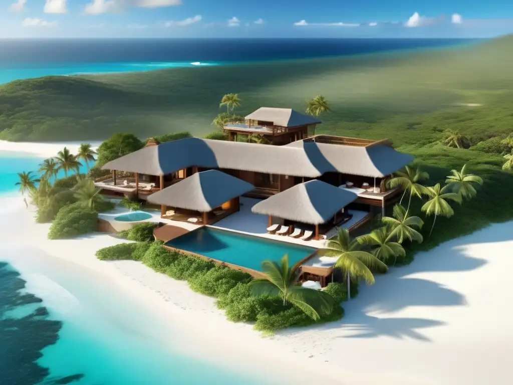 Vista paradisiaca en Necker Island: lujo en propiedades de Richard Branson